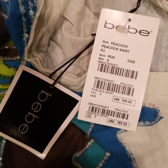 Peacock Bebe Full Skirt with Embellishment - Picture 7 of 8